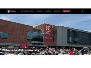 Molloy University's Website Screenshot