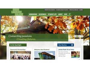 Sarah Lawrence College's Website Screenshot