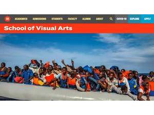 School of Visual Arts's Website Screenshot