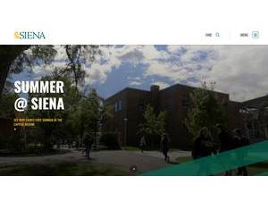 Siena College's Website Screenshot