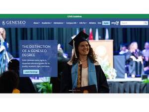 SUNY Geneseo's Website Screenshot