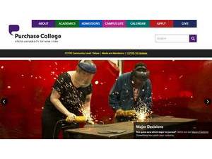 Purchase College, State University of New York's Website Screenshot