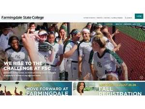 Farmingdale State College's Website Screenshot