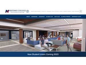 SUNY Maritime College's Website Screenshot