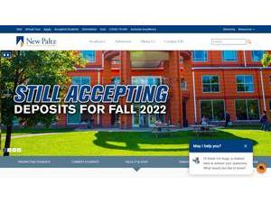 State University of New York at New Paltz's Website Screenshot