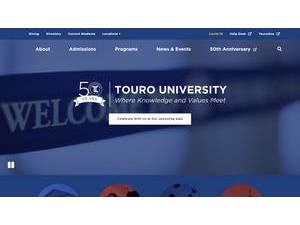 Touro University's Website Screenshot