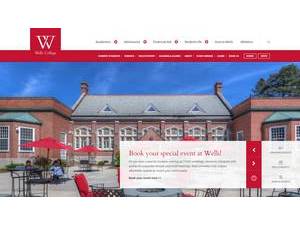 Wells College's Website Screenshot