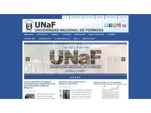 National University of Formosa's Website Screenshot