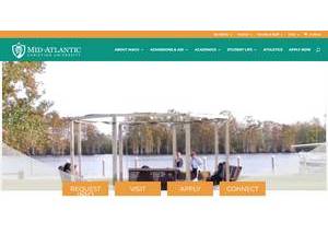 Mid-Atlantic Christian University's Website Screenshot