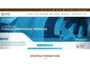 Jean Piaget University of Cape Verde's Website Screenshot