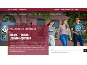 Valley City State University's Website Screenshot