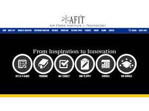 Air Force Institute of Technology's Website Screenshot