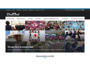 Adolfo Ibáñez University's Website Screenshot