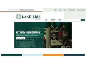 Lake Erie College's Website Screenshot