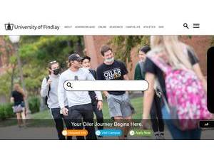 University of Findlay's Website Screenshot