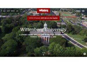 Wittenberg University's Website Screenshot
