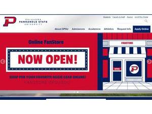 Oklahoma Panhandle State University's Website Screenshot