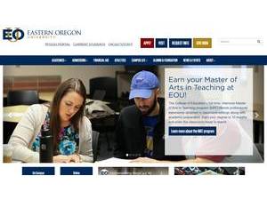 Eastern Oregon University's Website Screenshot