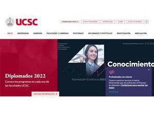 Catholic University of the Holy Conception's Website Screenshot