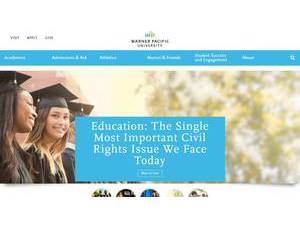 Warner Pacific University's Website Screenshot