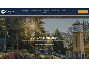 Corban University's Website Screenshot