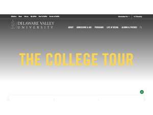Delaware Valley University's Website Screenshot