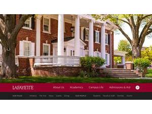 Lafayette College's Website Screenshot