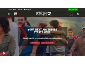 Mansfield University of Pennsylvania's Website Screenshot