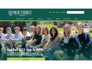 Mercyhurst University's Website Screenshot