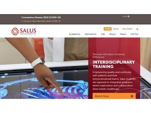 Salus University's Website Screenshot