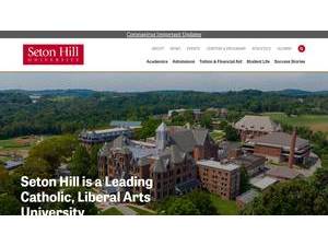 Seton Hill University's Website Screenshot