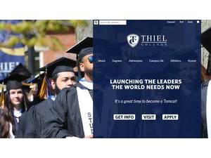 Thiel College's Website Screenshot