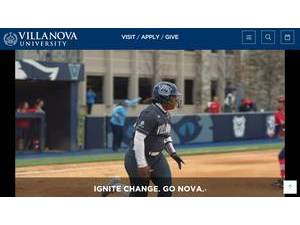 Villanova University's Website Screenshot