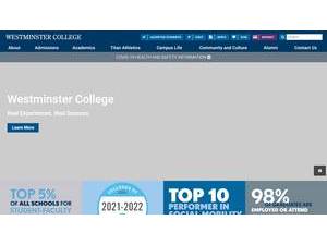 Westminster College, Pennsylvania's Website Screenshot