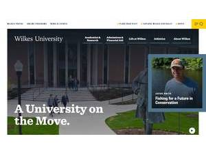 Wilkes University's Website Screenshot