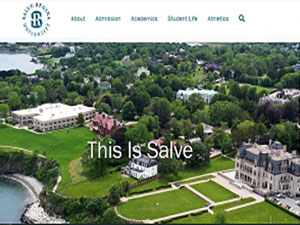 Salve Regina University's Website Screenshot