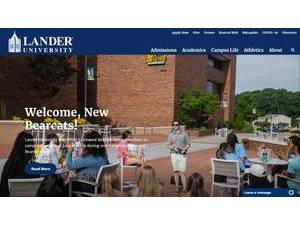 Lander University's Website Screenshot