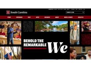 University of South Carolina's Website Screenshot