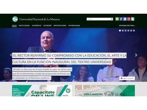 National University of La Matanza's Website Screenshot