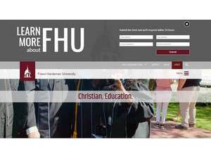 Freed-Hardeman University's Website Screenshot