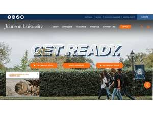 Johnson University's Website Screenshot