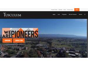 Tusculum University's Website Screenshot