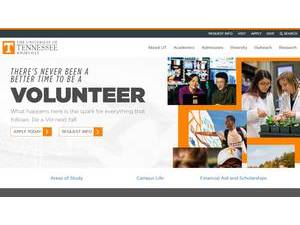 The University of Tennessee, Knoxville's Website Screenshot