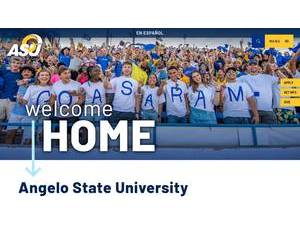 Angelo State University's Website Screenshot