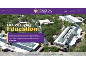 Concordia University Texas's Website Screenshot