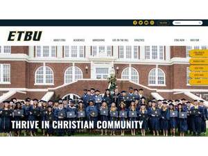East Texas Baptist University's Website Screenshot