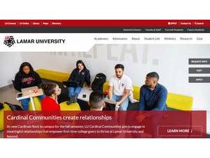 Lamar University's Website Screenshot