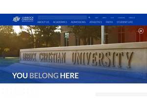 Lubbock Christian University's Website Screenshot