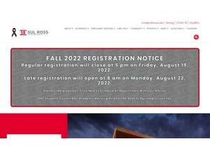 Sul Ross State University's Website Screenshot