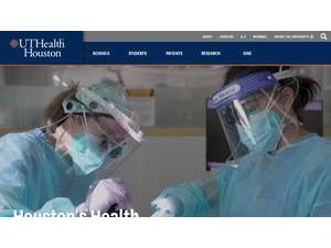 The University of Texas Health Science Center at Houston's Website Screenshot